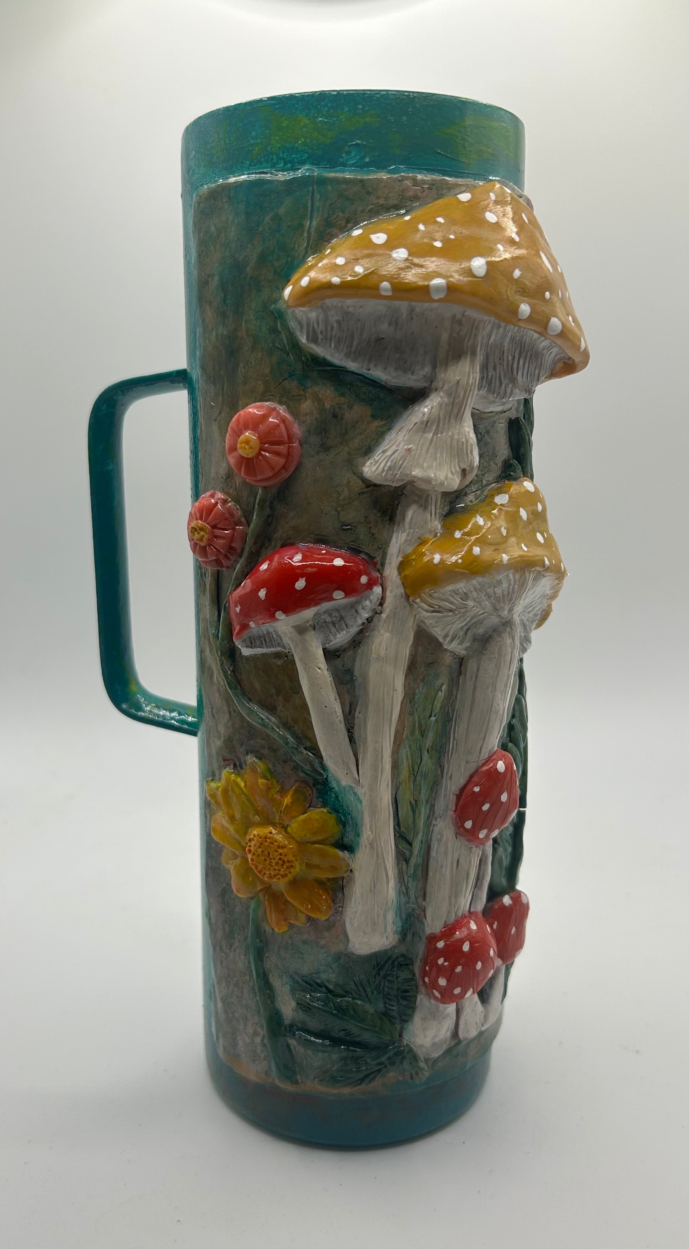 Hand sculpted with polymer clay, this functional piece 