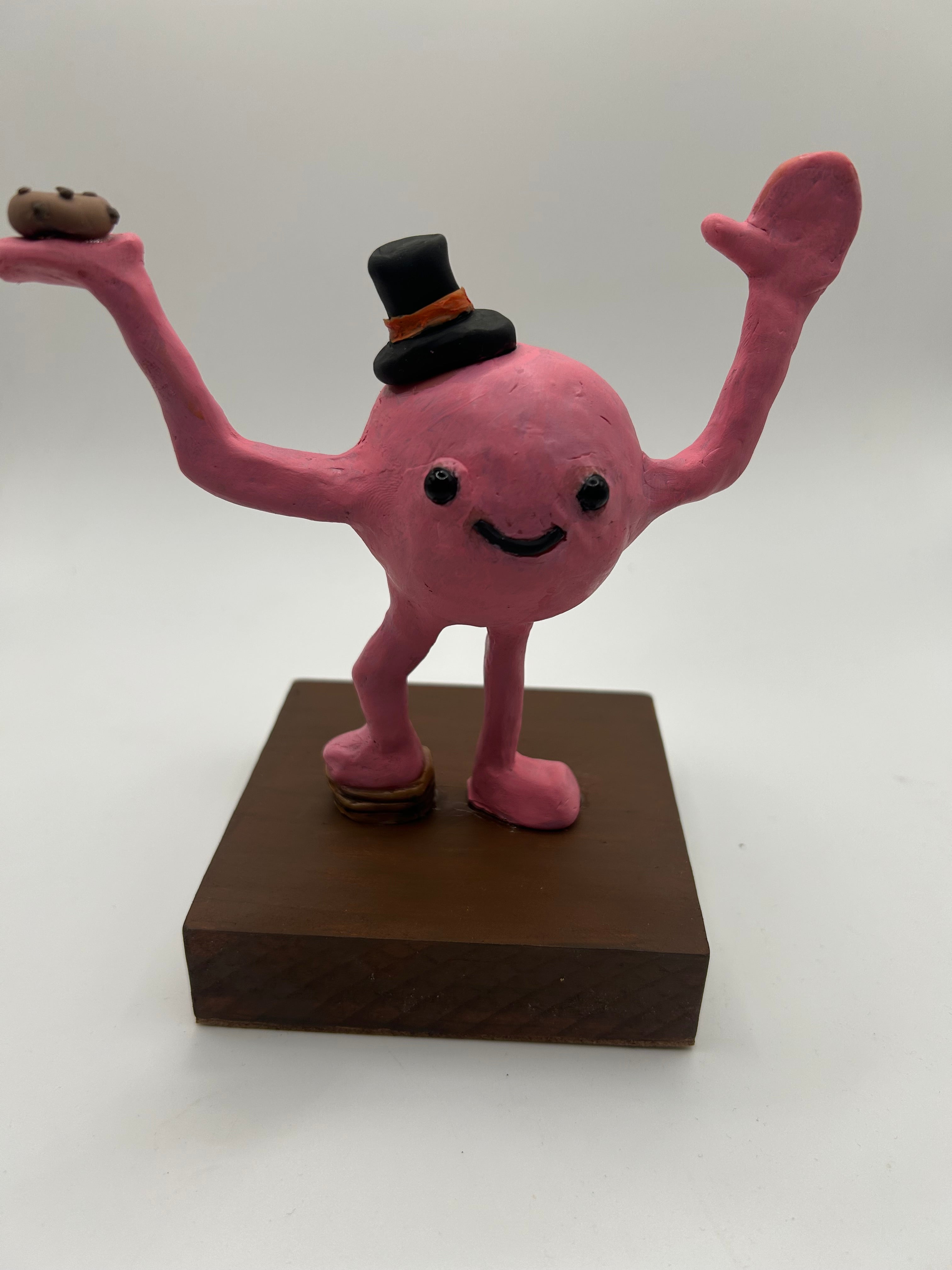 Polymer Clay Custom Profile Figure — Dr Bubble — Handmade Bespoke Sculpture