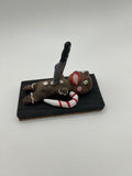 Polymer Clay Gingerbread Monster — Handmade Gothic Holiday Collectible Figure