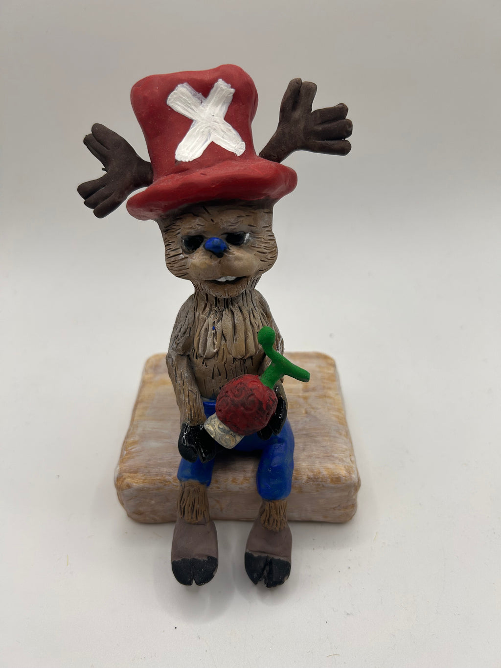 Polymer Clay Tony Chopper — Handmade Gothic One Piece Anime Figure