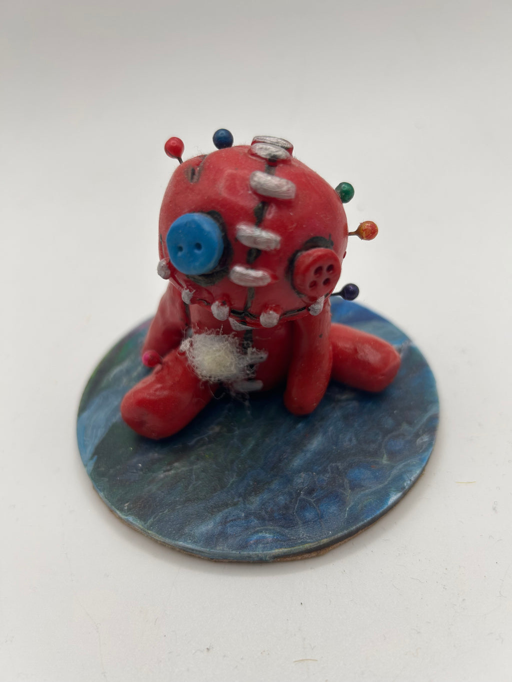 Polymer clay Voodoo Doll