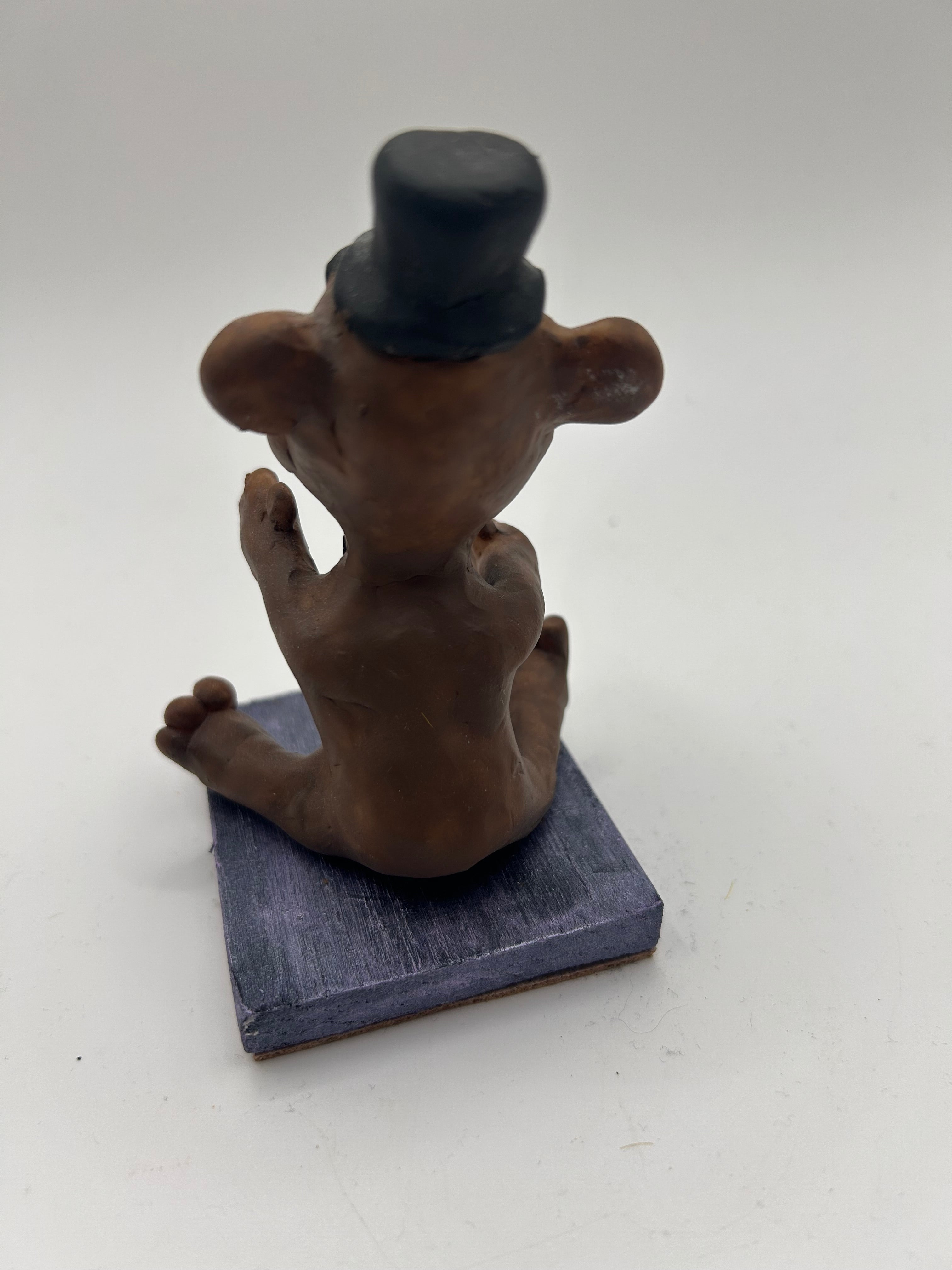 Polymer Clay Faz Ted — Handmade Gothic Whimsical Collectible Figure