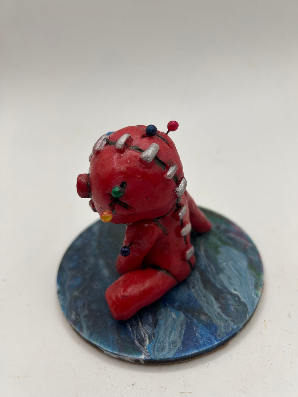 Polymer clay Voodoo Doll