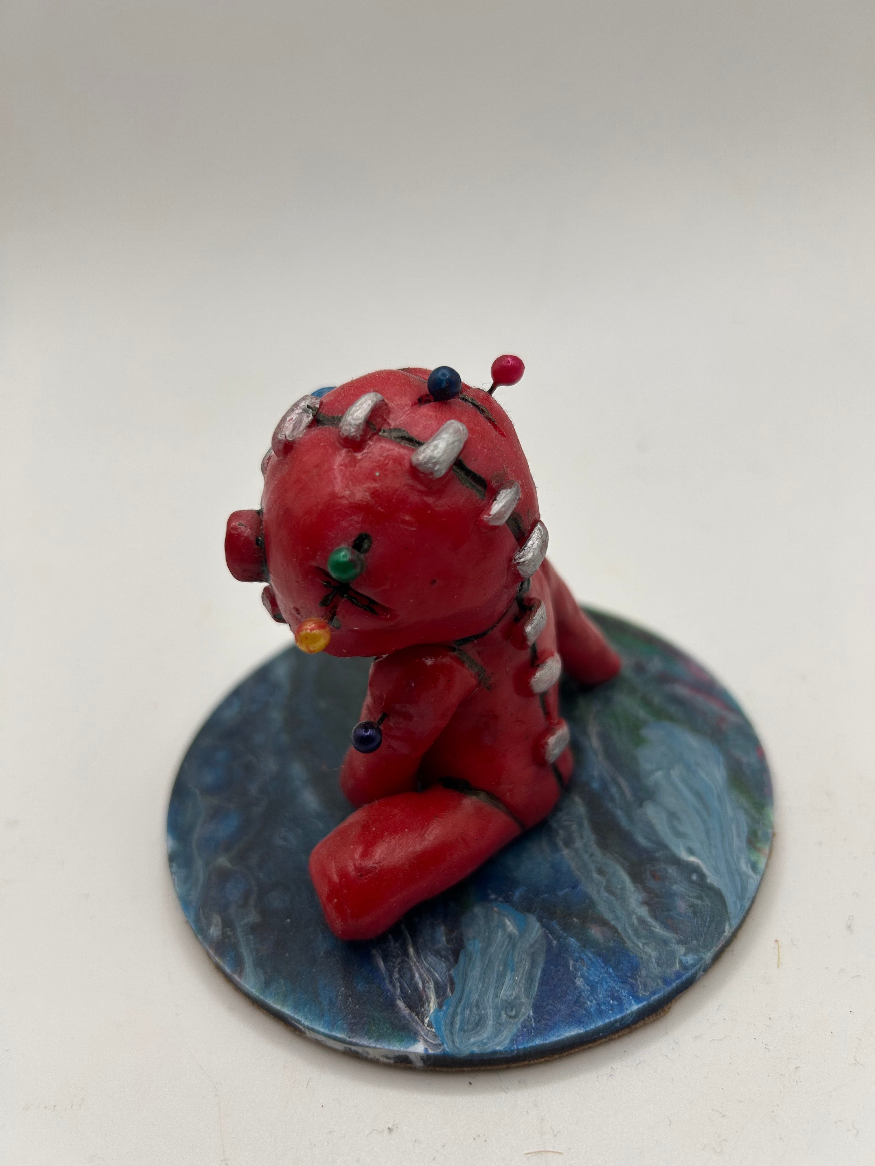 Polymer clay Voodoo Doll