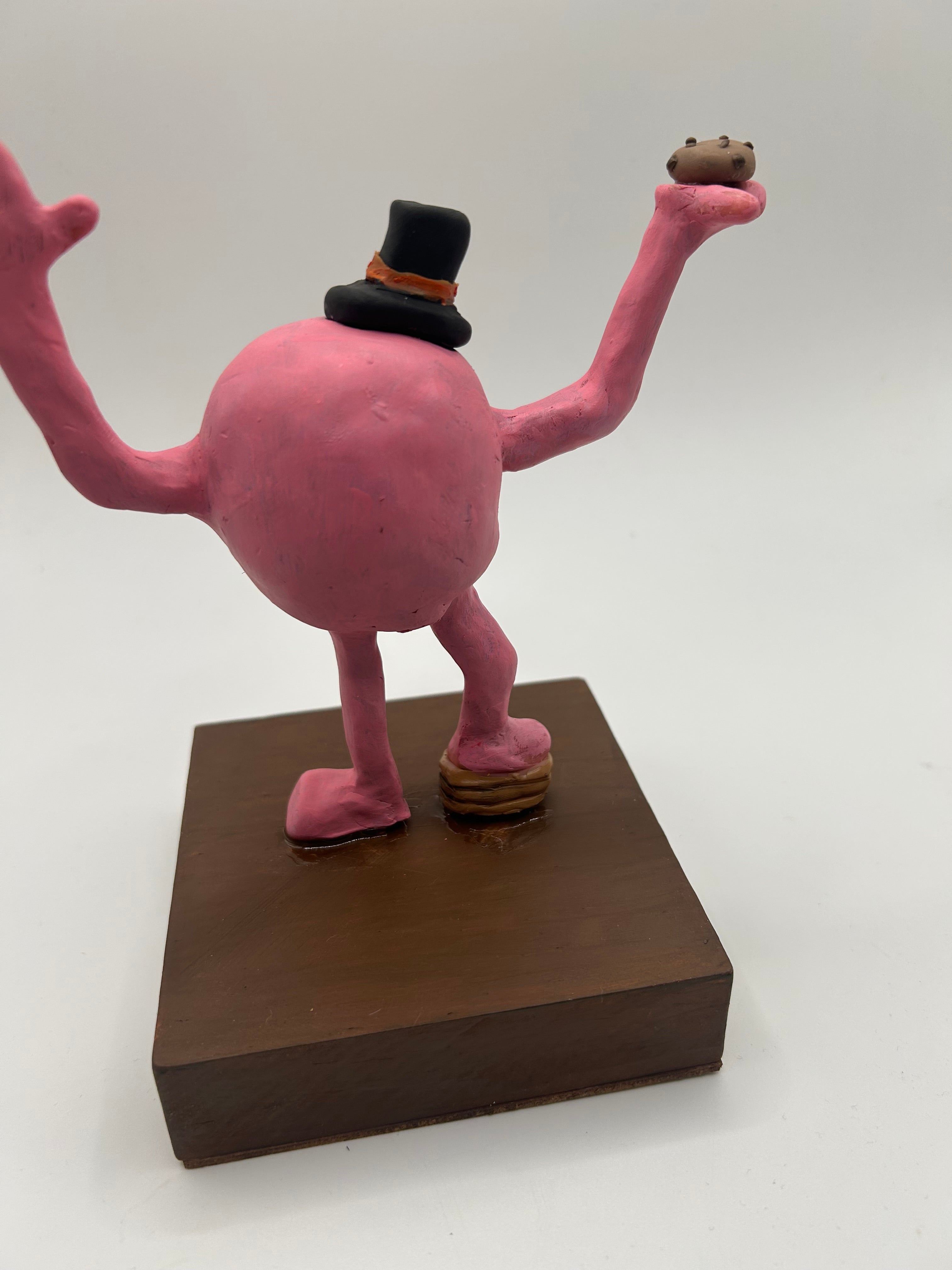 Polymer Clay Custom Profile Figure — Dr Bubble — Handmade Bespoke Sculpture