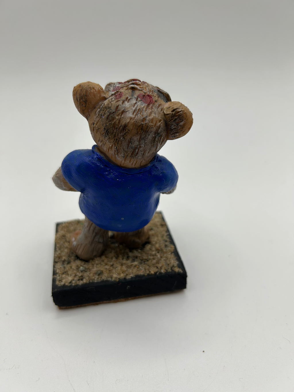 Polymer Clay Zombie Bear — Handmade Gothic Horror Collectible Figure
