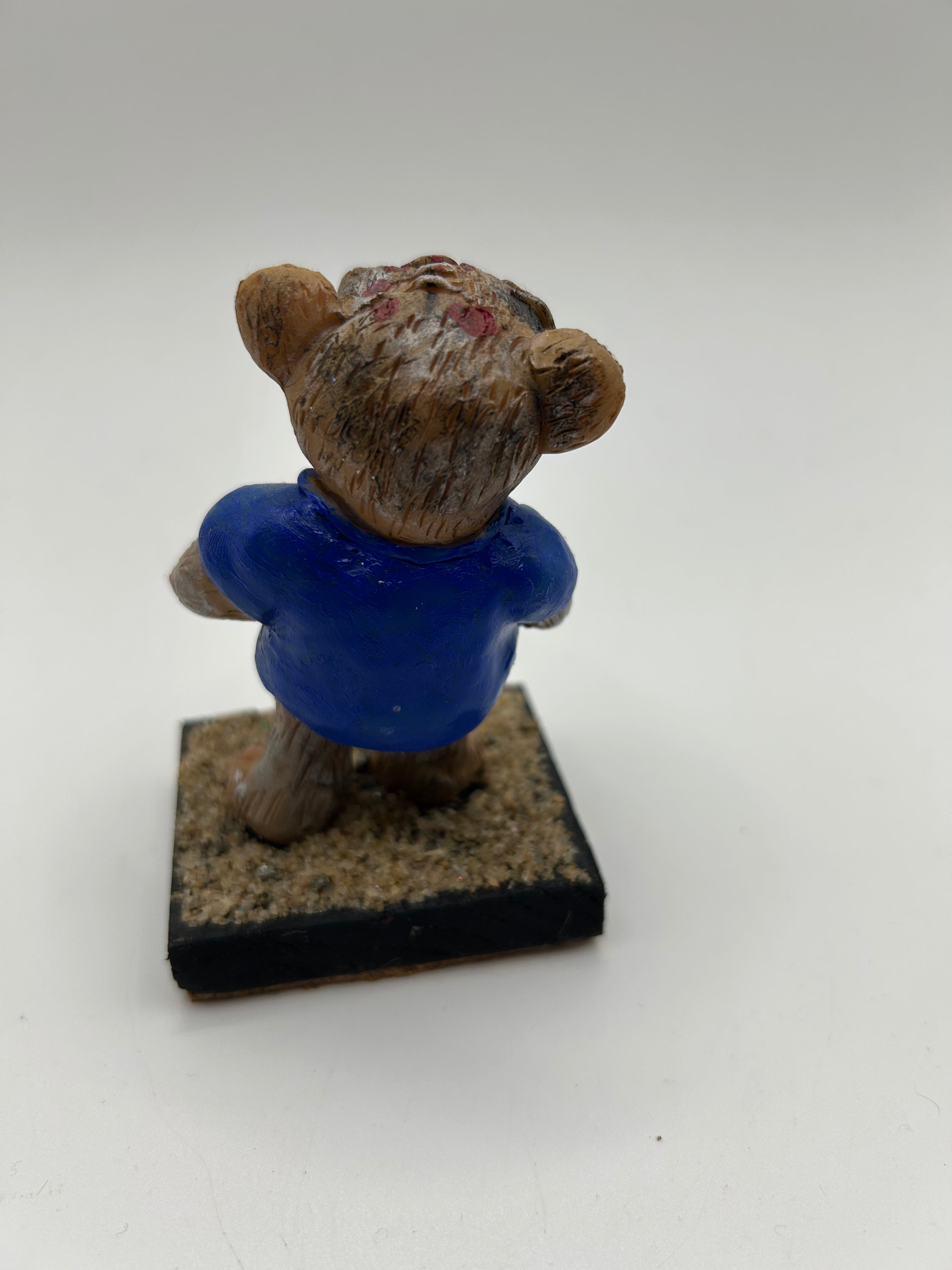 Polymer Clay Zombie Bear — Handmade Gothic Horror Collectible Figure