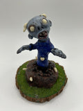 Polymer Clay Plants vs Zombies Figure — Handmade Gothic Gaming Diorama