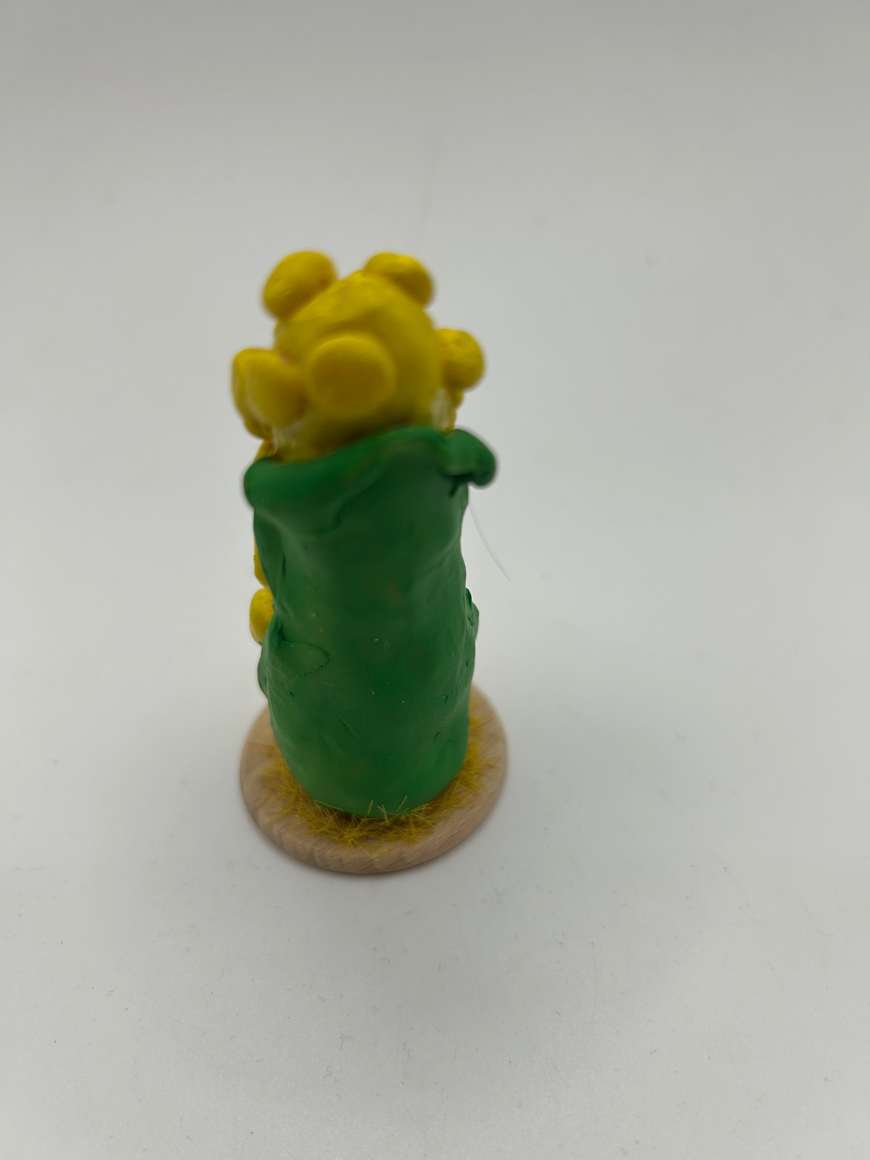 Polymer Clay Happy Corn Character — Handmade Whimsical Desk Figure