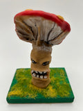 Polymer Clay Mushroom Monster — Handmade Dark Whimsical Diorama Figure