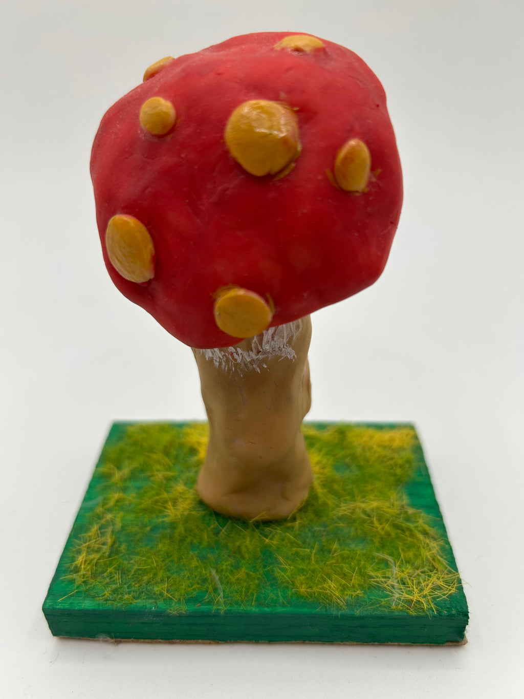 Polymer Clay Mushroom Monster — Handmade Dark Whimsical Diorama Figure