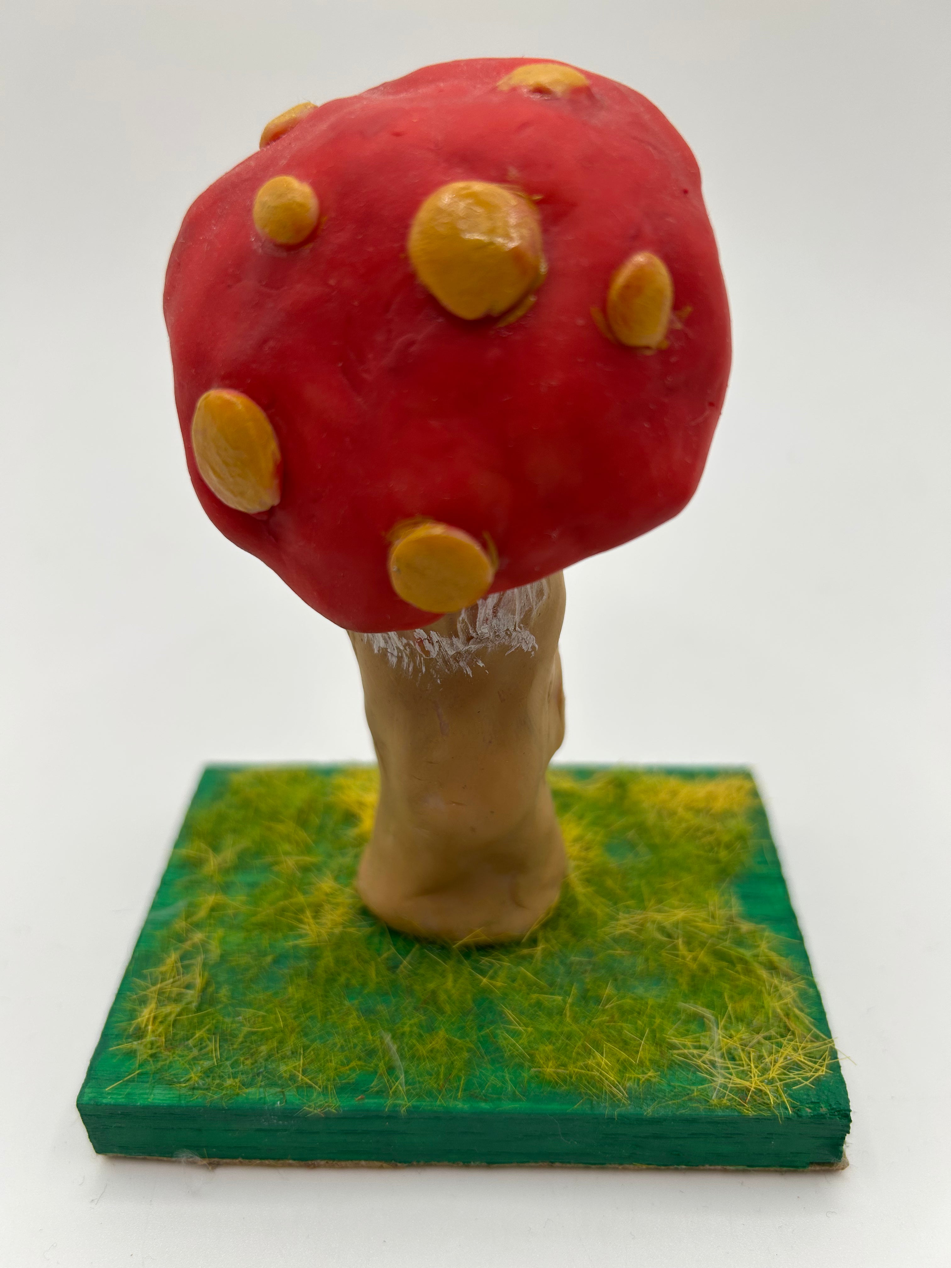 Polymer Clay Mushroom Monster — Handmade Dark Whimsical Diorama Figure