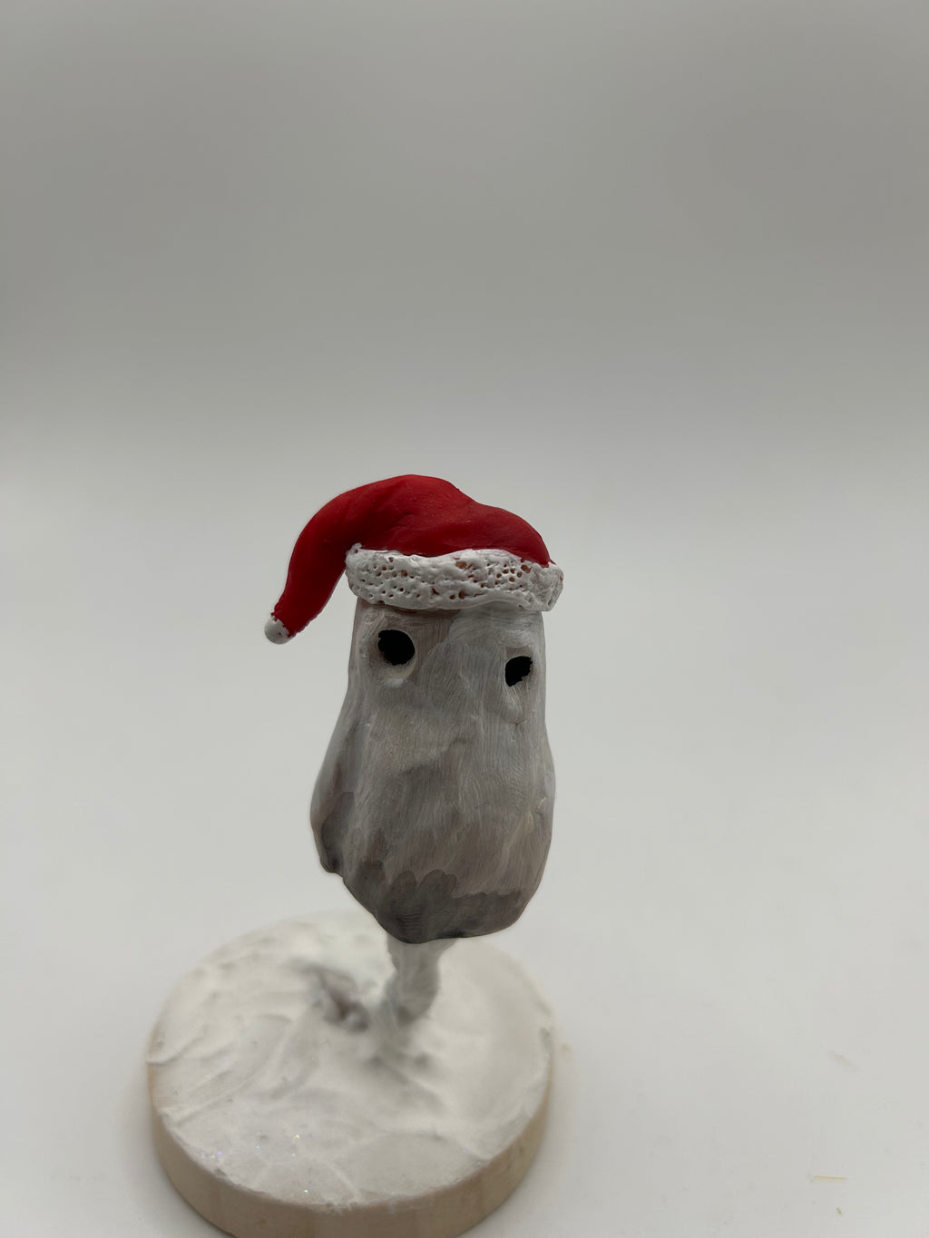 Polymer clay Christmas Ghost