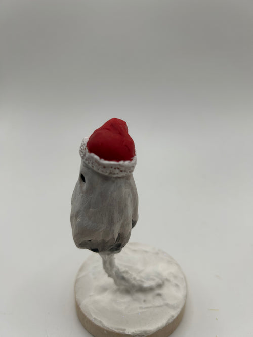 Polymer clay Christmas Ghost