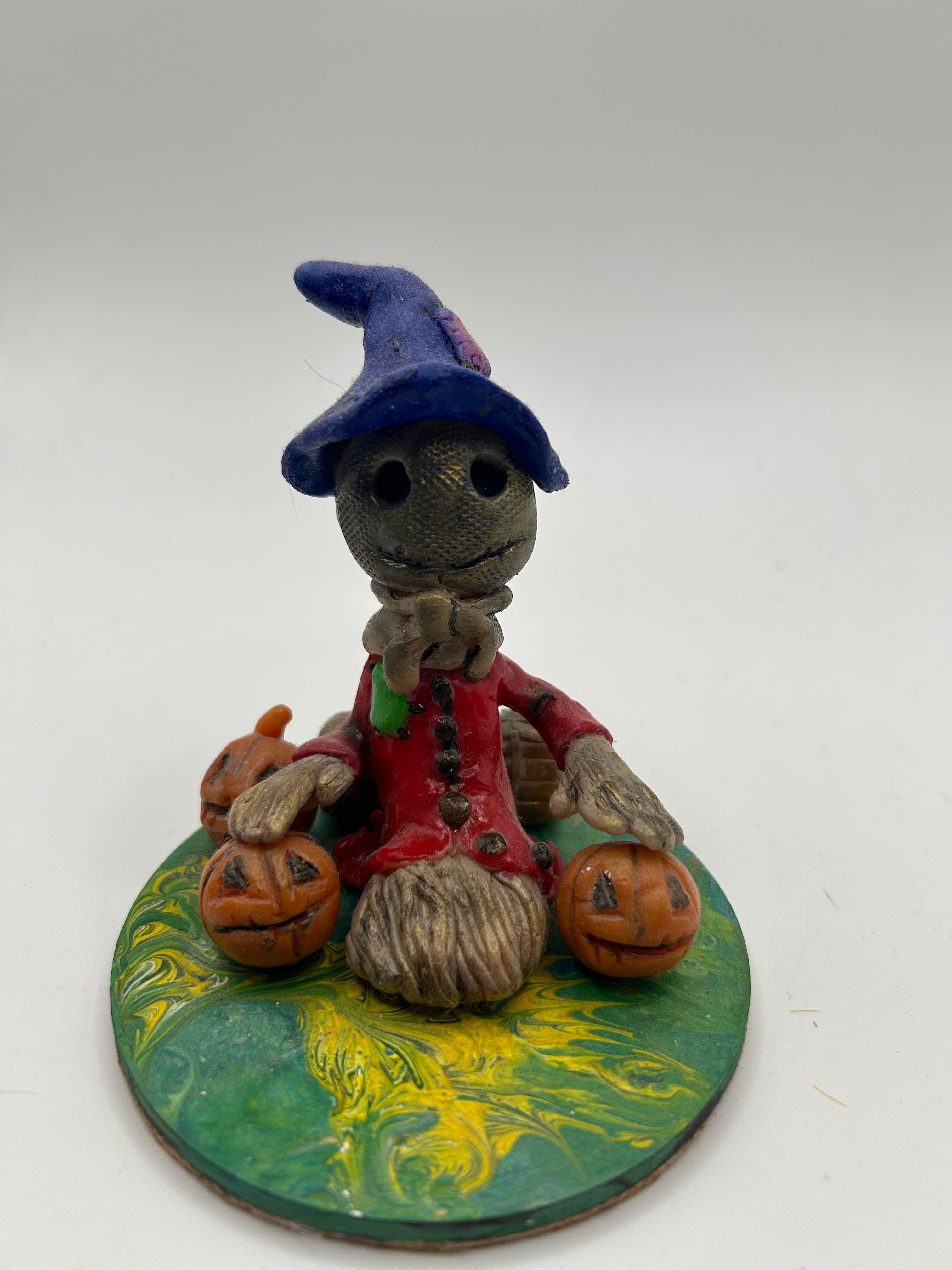 Polymer clay scarecrow